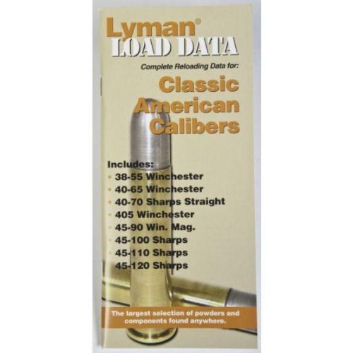 Lyman Classic American Rifle Calibres Load Data Book Image 
