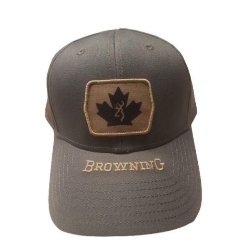 Browning Brown Maple Leaf Buck Patch Mark Grey/Green Cap Image 