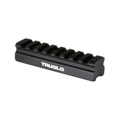 Truglo Tactical Scope Mount One Piece 3/8″ to Picatinny Mounting Adapter Base Black Image 