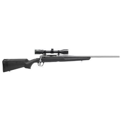 Savage Axis II XP 7mm-08 Rem Stainless 22″ Barrel Black Synthetic Stock W/Scope Image 
