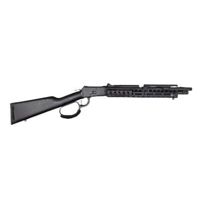 Used Rossi R92 Triple Black 44 Mag Blued 16.5" Barrel With RPP Handguard And Side Saddle Painted Black Rear Stock Comes With Original Fore End  Stk 78039 COND: EX